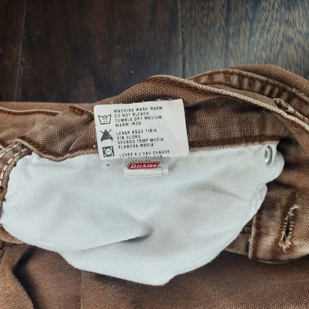 Vintage Dickies Duck Canvas Pants Mens Brown 36×32 90s Y2K Workwear